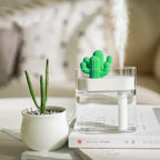 160ML Ultrasonic Air Humidifier Clear Cactus Color Light USB Essential Oil Diffuser Car Purifier Aroma Diffusor Anion Mist Maker--My Store-My Store