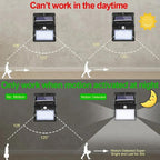 Garden Solar Lamp PIR Motion Sensor LED Solar Light Solar Powered By Sunlight Waterproof for Outdoor Wall Street Decoration--My Store-My Store
