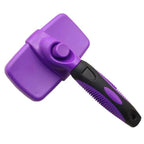 Self Cleaning Dog Brush--My Store-Color:Purple-Size:12.6x19CM