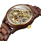 Classic Wooden Men's Mechanical Watch--My Store-My Store