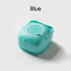 Soft Silicone Dog Brush--My Store-Color:Soft Blue Square
