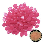 Glow in the Dark Garden Pebbles--My Store-Color:Dark rose-Size:50pcs