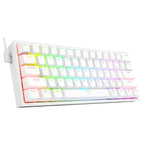 Mini Mechanical Gaming Wired Keyboard--My Store-Color:K617W-RGB-Size:Red Switch