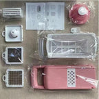 Vegetable Chopper Kitchen--My Store-Color:Pink with White