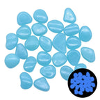 Glow in the Dark Garden Pebbles--My Store-Color:Blue-Size:25pcs