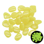 Glow in the Dark Garden Pebbles--My Store-Color:Yellow-Size:50pcs