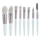 8Pcs Makeup Brushes Set--My Store-Color:White-Size:8pcs Brushes