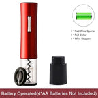 Automatic Wine Bottle Opener--My Store-Color:Red Add a Stopper