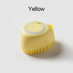 Soft Silicone Dog Brush--My Store-Color:Soft Yellow  Heart