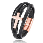 Men Chakra Bracelet--My Store-Color:Rose Gold-Size:18.5cm