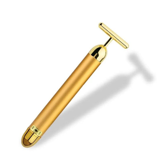 Energy 24K Gold T Beauty Bar Facial Roller Massager--My Store-Color:No Bag