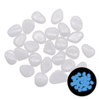 Glow in the Dark Garden Pebbles--My Store-Color:White-Size:25pcs