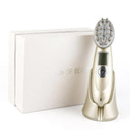 Electric Laser Hair Growth Comb Infrared EMS RF Vibration Massager Microcurrent Hair Care Hair Loss Treatment Hair Regrowth--My Store-Color:Gold with box