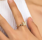 Fidget Spinner Rotatable Ring For Women--My Store-Color:Butterfly 3-Size:Resizable