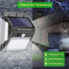 Garden Solar Lamp PIR Motion Sensor LED Solar Light Solar Powered By Sunlight Waterproof for Outdoor Wall Street Decoration--My Store-My Store