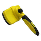 Self Cleaning Dog Brush--My Store-Color:Yellow-Size:12.6x19CM