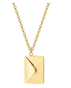 Envelope Necklace--My Store-Color:Gold-Size:50 cm