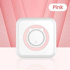 Mini Printer Portable Thermal Stickers--My Store-Color:Pink