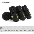 Waterproof Reflective Dog Boots--My Store-Color:Black 2-Size:4