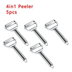 Stainless Steel Kitchen Vegetable Peeler--My Store-Size:4 in 1 (5pcs)