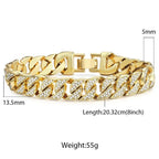 Miami Gold Curb Cuban Bracelet--My Store-My Store