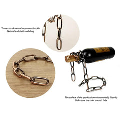 Magic Iron Chain Wine Bottle Holder--My Store-My Store