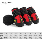 Waterproof Reflective Dog Boots--My Store-Color:Red 2-Size:6