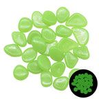 Glow in the Dark Garden Pebbles--My Store-Color:Green2-Size:25pcs