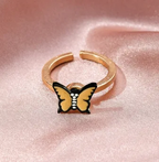 Fidget Spinner Rotatable Ring For Women--My Store-Color:Butterfly 4-Size:Resizable