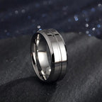 Electroplating Ring--My Store-Color:Steel-Size:No7
