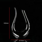 Crystal U-shaped 1500ml Wine Decanter--My Store-My Store