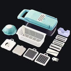 Vegetable Chopper Kitchen--My Store-Color:Blue with White