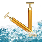 Energy 24K Gold T Beauty Bar Facial Roller Massager--My Store-My Store
