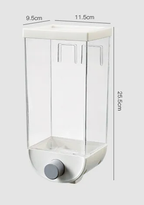 Wall-Mounted Kitchen Multi-Grain Sealed Jars--My Store-Color:White-Size:Large
