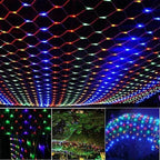 Net Mesh Solar Fairy Lights--My Store-Color:Multi Color-Size:US Plug-1.5x1.5M