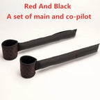 Leather Car Seat Gap Filler--My Store-Color:Red and Black-Size:2pcs