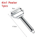 Stainless Steel Kitchen Vegetable Peeler--My Store-Size:4 in 1 (1pcs)