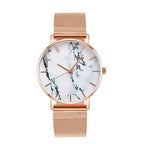 Fashion Rose Gold Mesh Band Creative Marble Female Wrist Watch Luxury Women Quartz Watches Gifts Relogio Feminino Drop Shipping--My Store-My Store