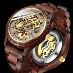 Classic Wooden Men's Mechanical Watch--My Store-My Store