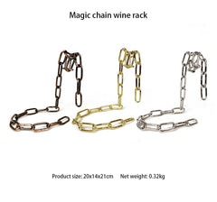 Magic Iron Chain Wine Bottle Holder--My Store-My Store