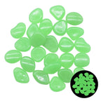 Glow in the Dark Garden Pebbles--My Store-Color:Green1-Size:25pcs