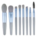 8Pcs Makeup Brushes Set--My Store-Color:Blue-Size:8pcs Brushes