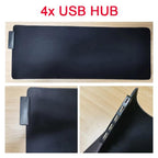 RGB Mouse Pad with Cable--My Store-My Store