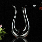 Crystal U-shaped 1500ml Wine Decanter--My Store-Color:Transparent