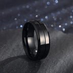 Electroplating Ring--My Store-Color:Black-Size:No8