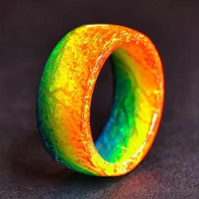 Unisex Luminous Rings--My Store-Color:Two Tone-Size:6