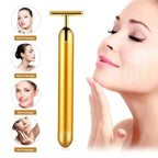 Energy 24K Gold T Beauty Bar Facial Roller Massager--My Store-My Store