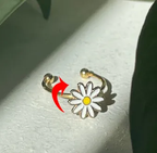 Fidget Spinner Rotatable Ring For Women--My Store-Color:Daisy 2-Size:Resizable