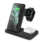 3in1 Wireless Fast Charger Dock Station--My Store-Color:Black-Size:3 In 1