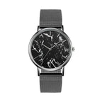 Fashion Rose Gold Mesh Band Creative Marble Female Wrist Watch Luxury Women Quartz Watches Gifts Relogio Feminino Drop Shipping--My Store-Color:Black